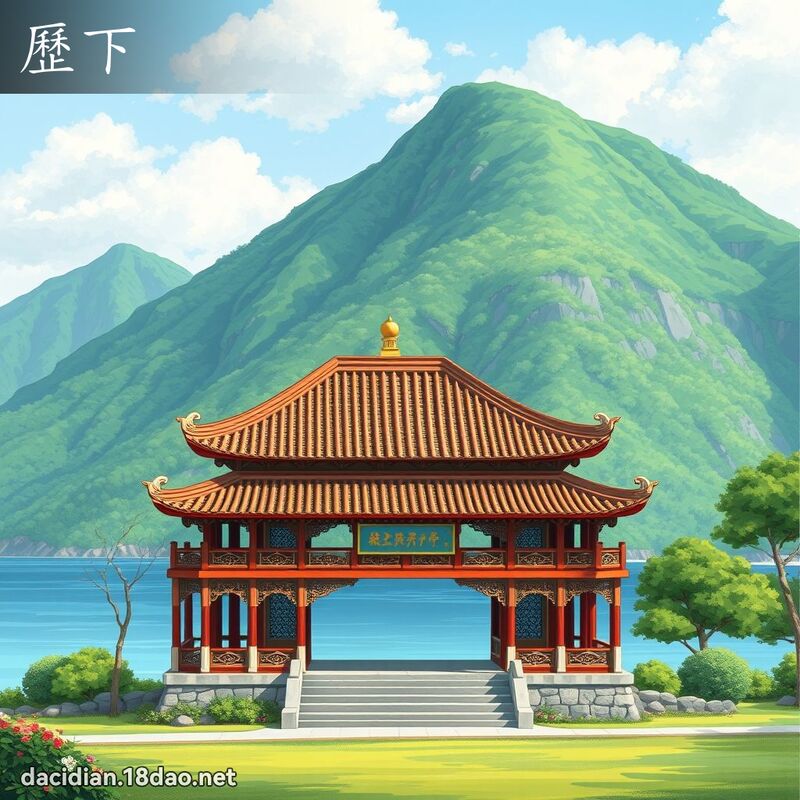 歷下 - 国语大辞典配图