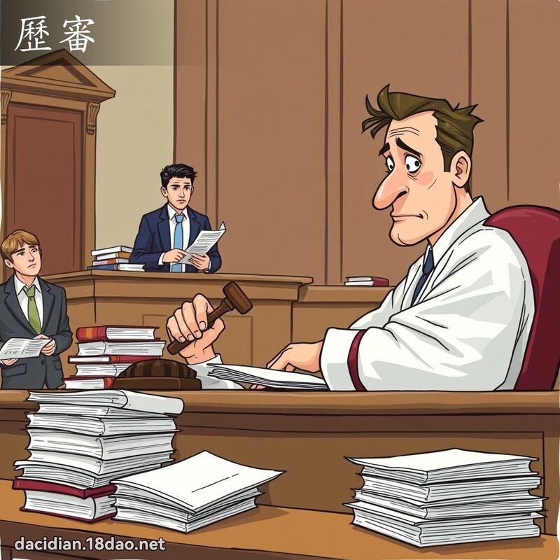 歷審 - 國語大辭典配圖
