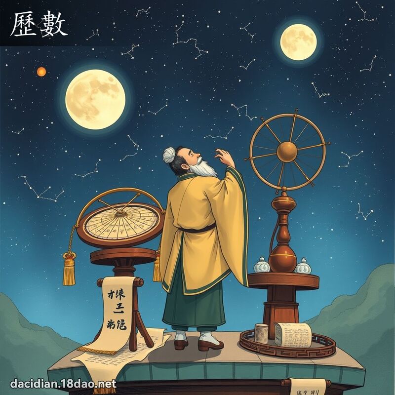 歷數 - 國語大辭典配圖
