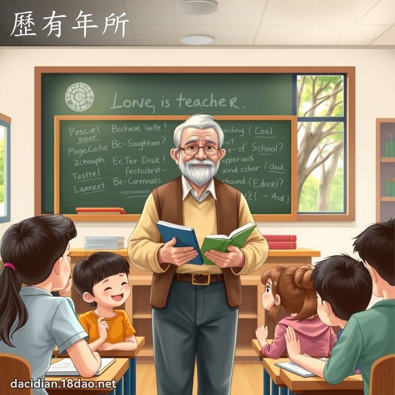歷有年所 - 國語大辭典配圖