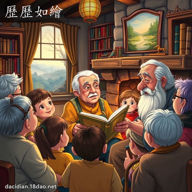 歷歷如繪 - 國語大辭典配圖