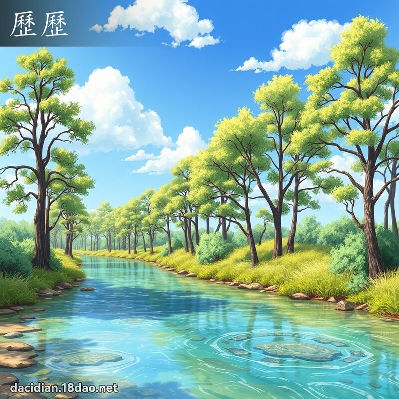 歷歷 - 國語大辭典配圖