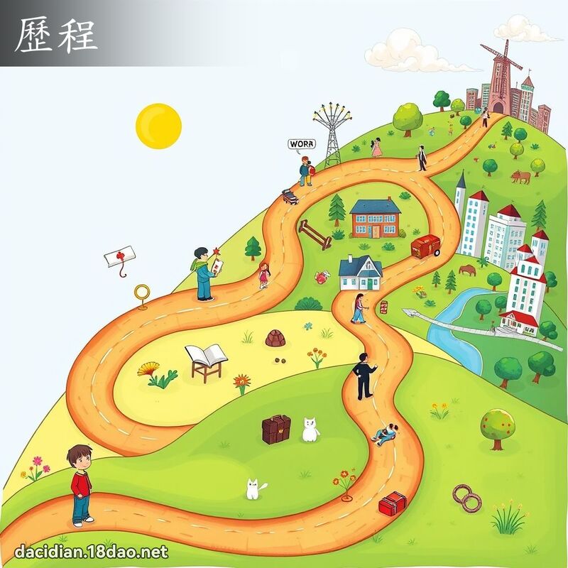 歷程 - 國語大辭典配圖