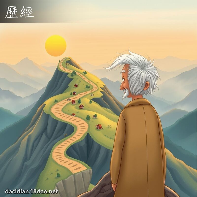歷經 - 國語大辭典配圖