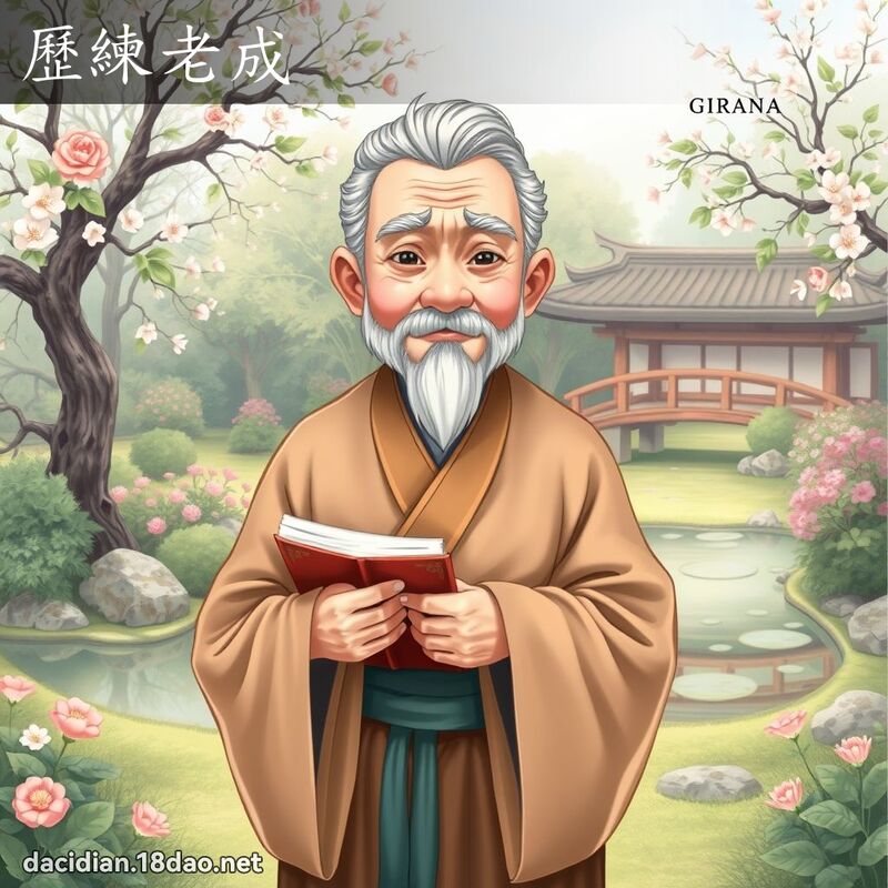 歷練老成 - 國語大辭典配圖