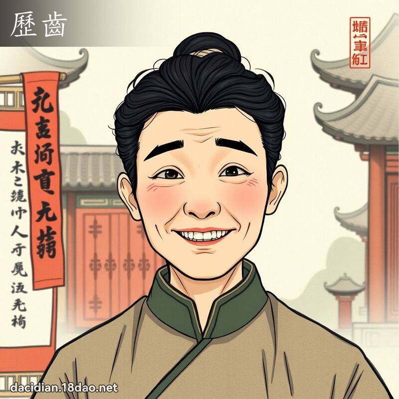 歷齒 - 國語大辭典配圖