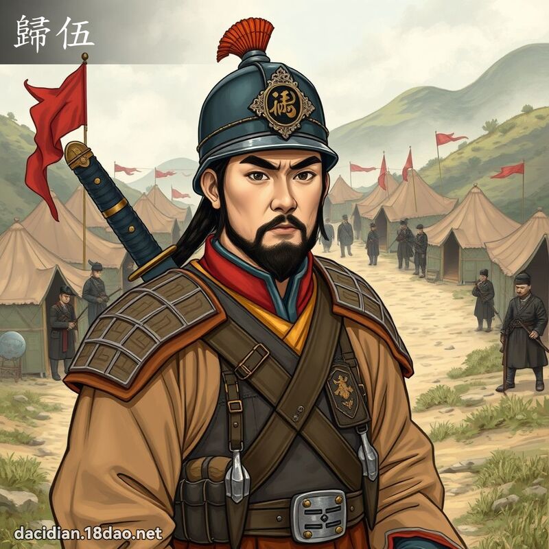 歸伍 - 國語大辭典配圖