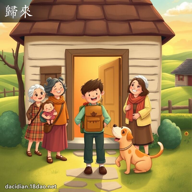 歸來 - 國語大辭典配圖