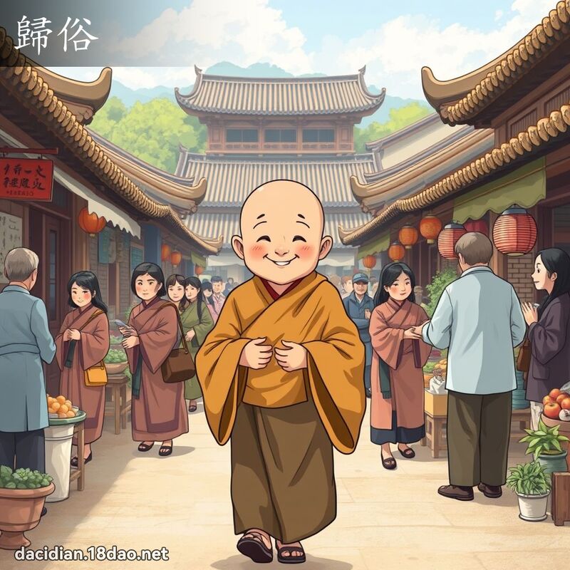 归俗 - 国语大辞典配图