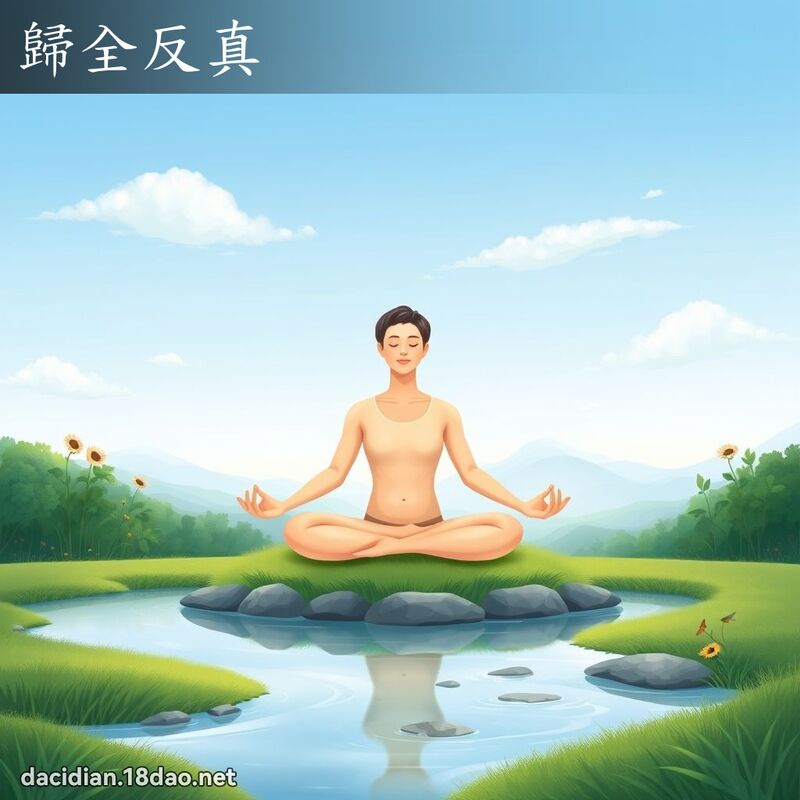 歸全反真 - 國語大辭典配圖