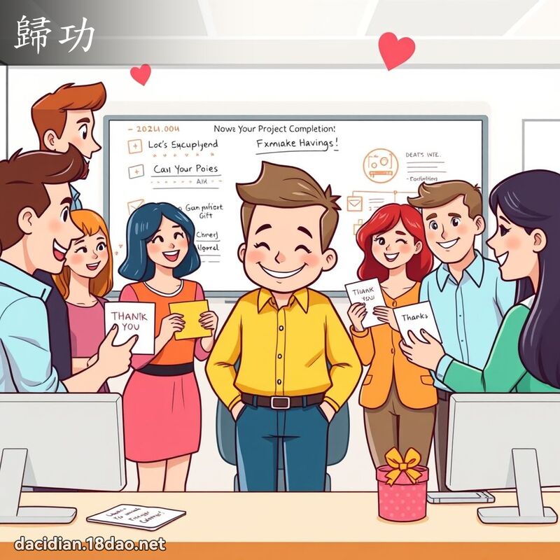 歸功 - 國語大辭典配圖