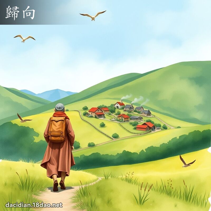 歸向 - 國語大辭典配圖