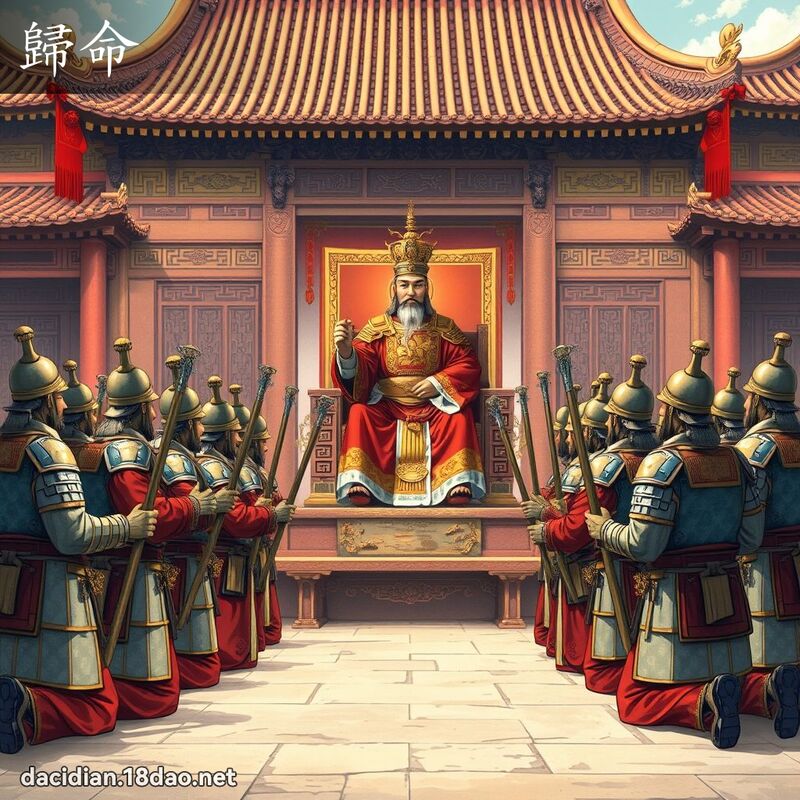 歸命 - 國語大辭典配圖