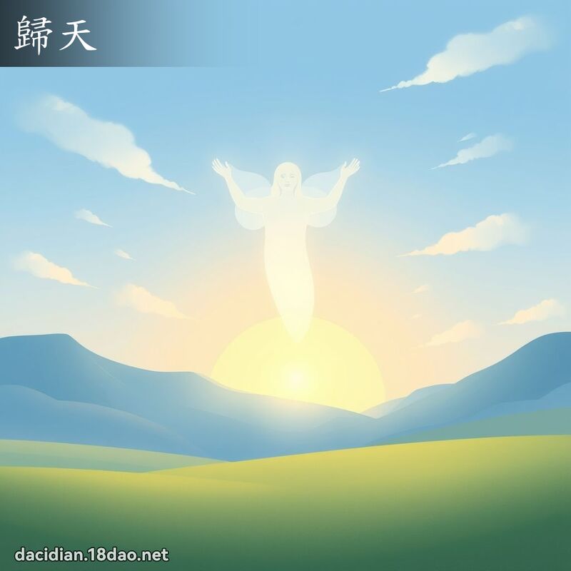 归天 - 国语大辞典配图