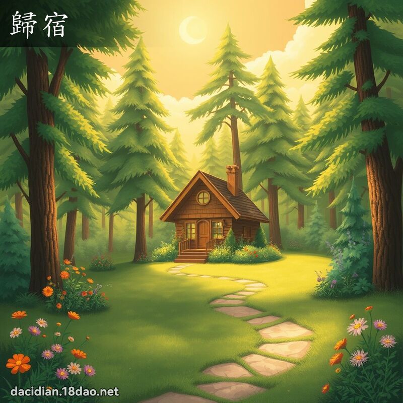 歸宿 - 國語大辭典配圖