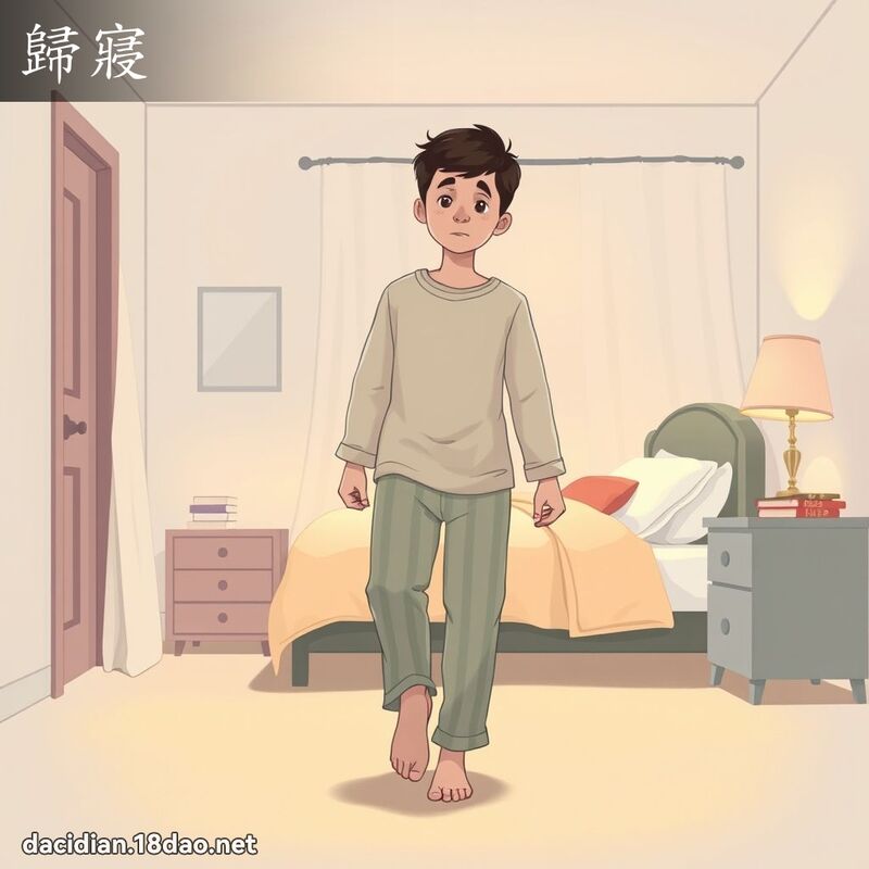 歸寢 - 國語大辭典配圖