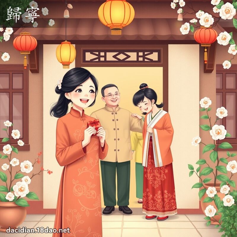 歸寧 - 國語大辭典配圖