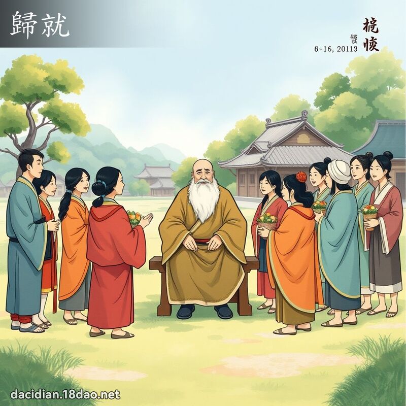 歸就 - 國語大辭典配圖