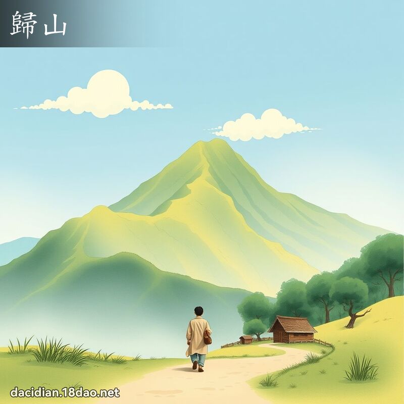 歸山 - 國語大辭典配圖