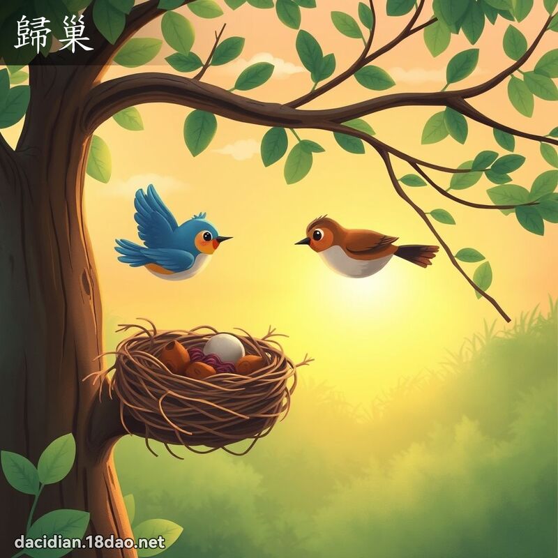 歸巢 - 國語大辭典配圖