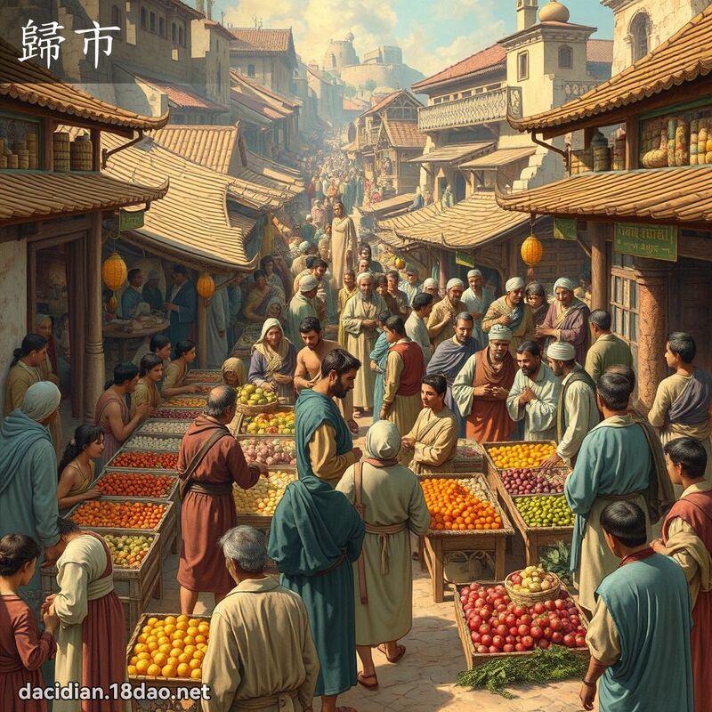歸市 - 國語大辭典配圖