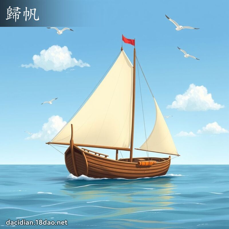歸帆 - 國語大辭典配圖
