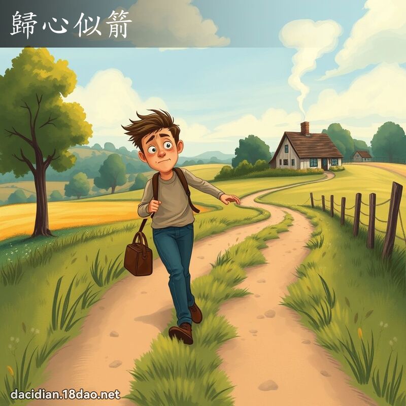 歸心似箭 - 國語大辭典配圖