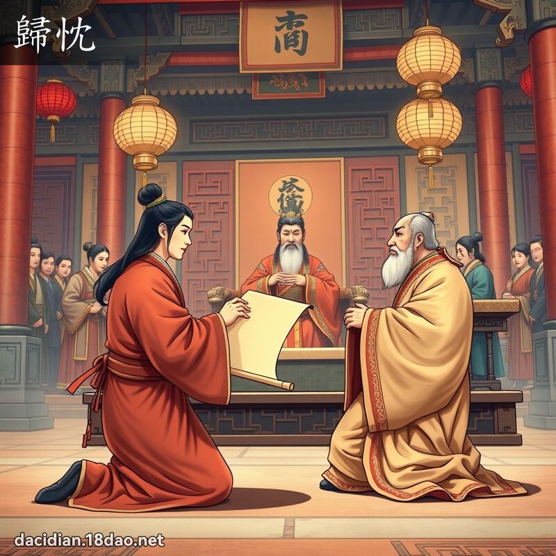 歸忱 - 國語大辭典配圖