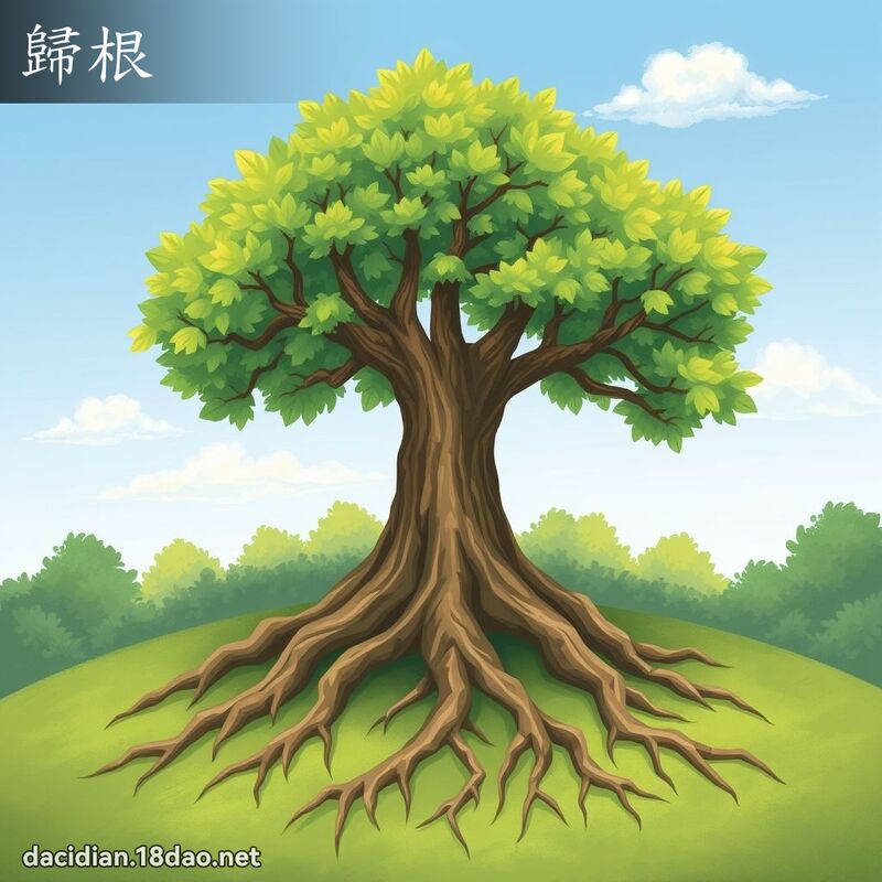 歸根 - 國語大辭典配圖