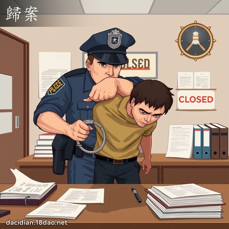 歸案 - 國語大辭典配圖