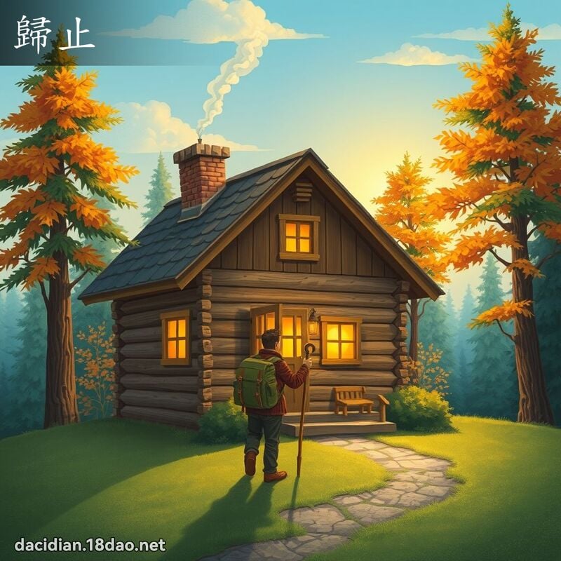 歸止 - 國語大辭典配圖