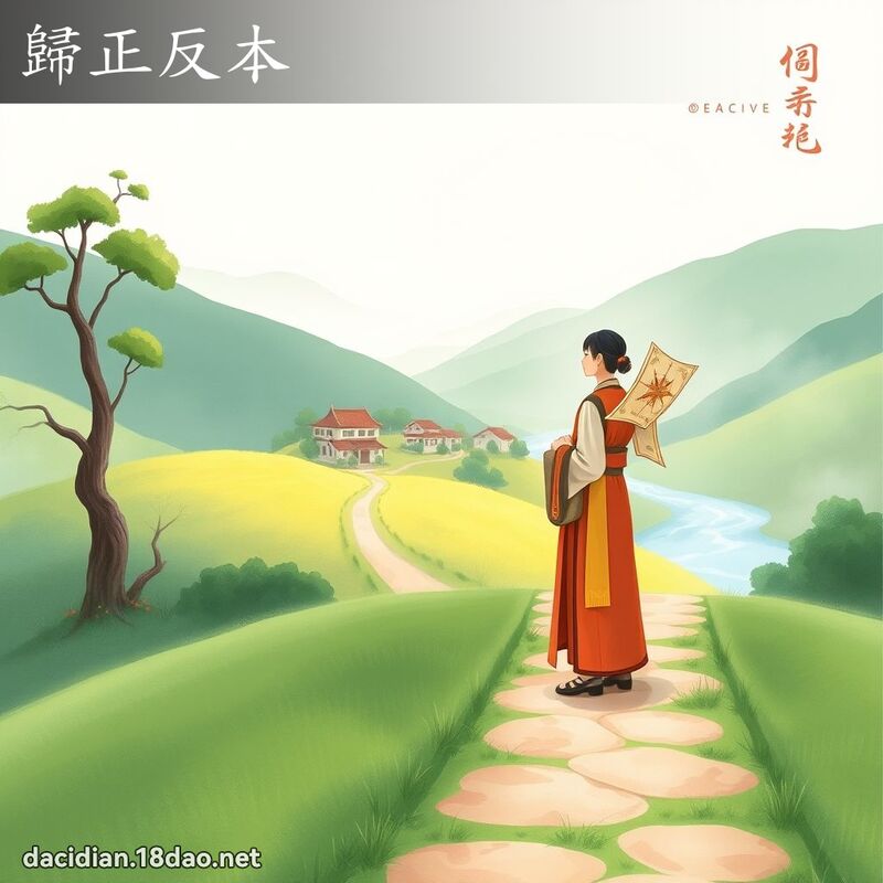 歸正反本 - 國語大辭典配圖