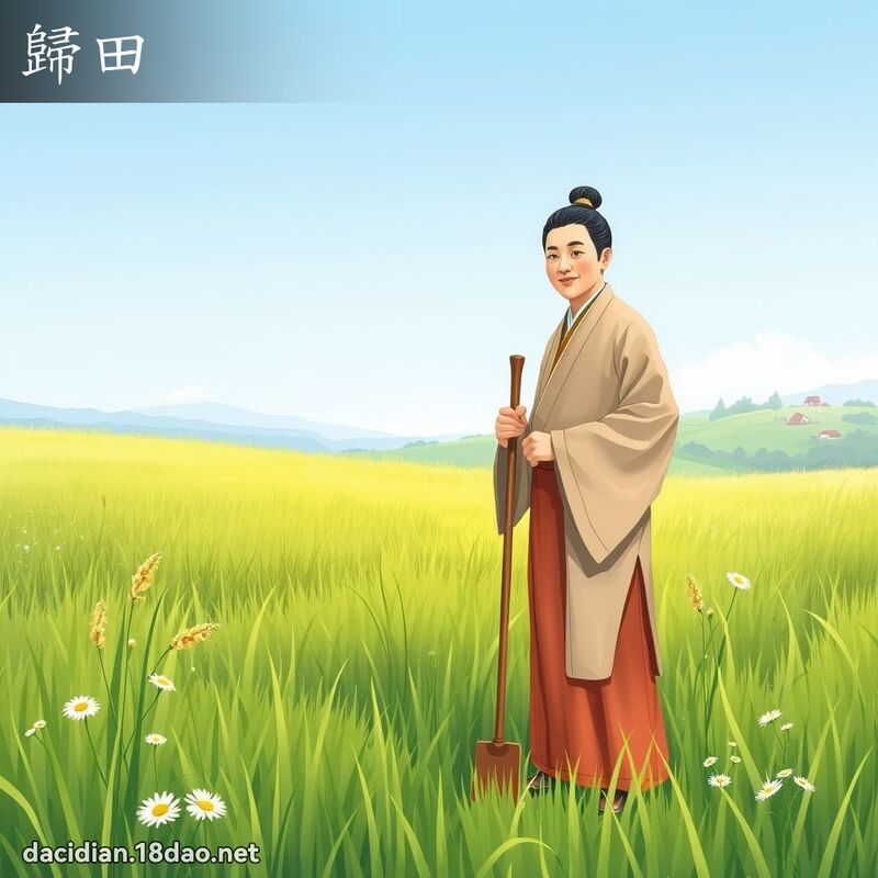 歸田 - 國語大辭典配圖