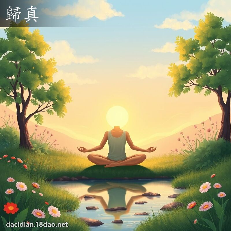 歸真 - 國語大辭典配圖
