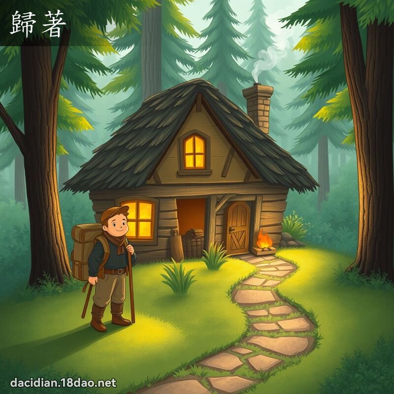 歸著 - 國語大辭典配圖