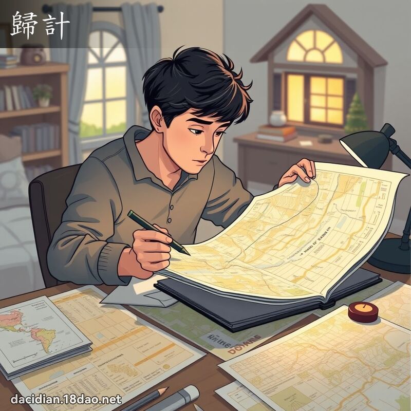 歸計 - 國語大辭典配圖