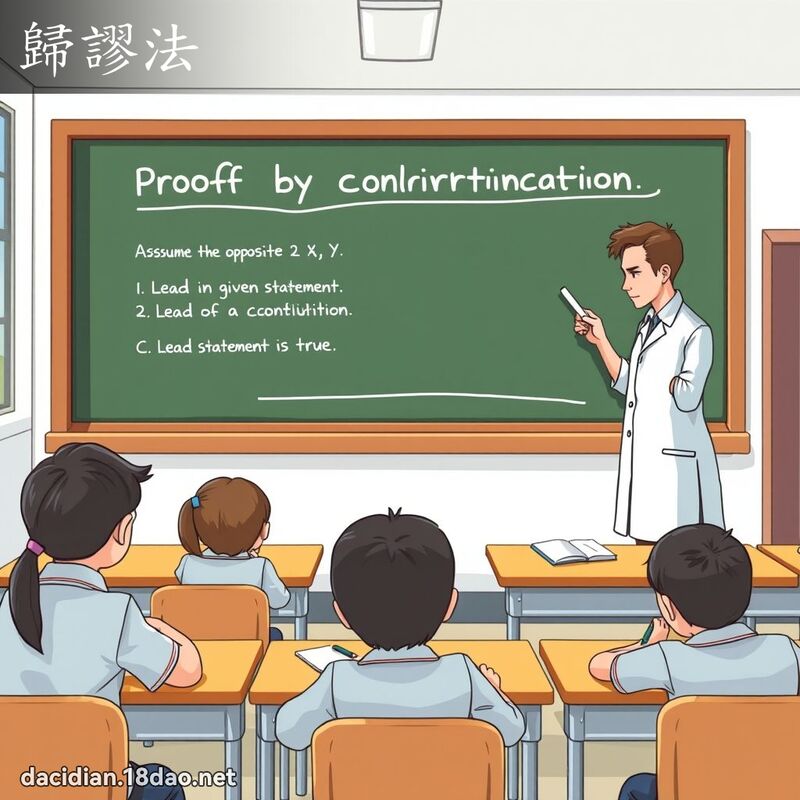 歸謬法 - 國語大辭典配圖