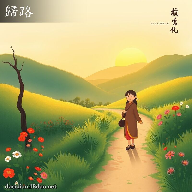 歸路 - 國語大辭典配圖