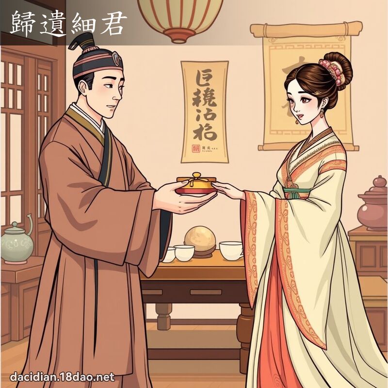 歸遺細君 - 國語大辭典配圖
