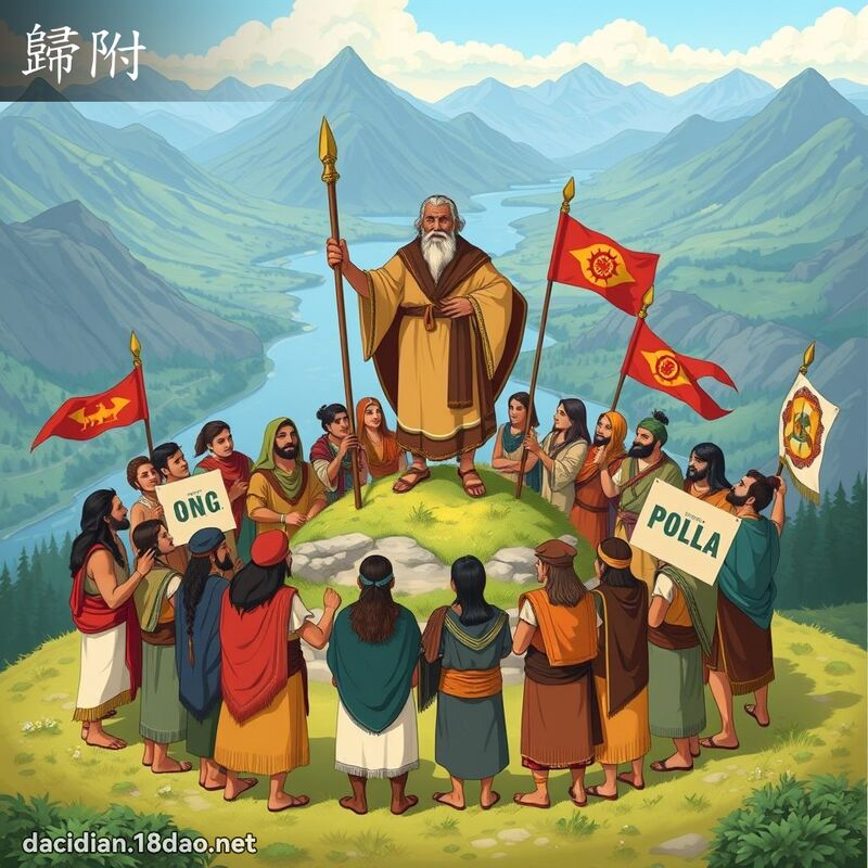歸附 - 國語大辭典配圖