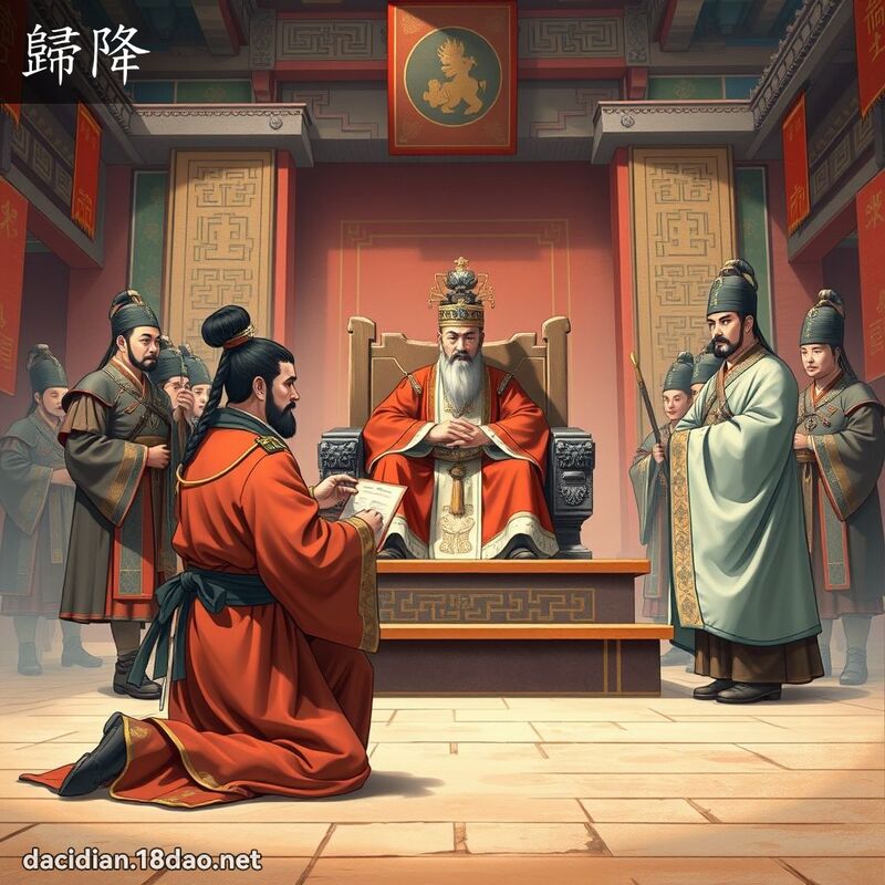 歸降 - 國語大辭典配圖