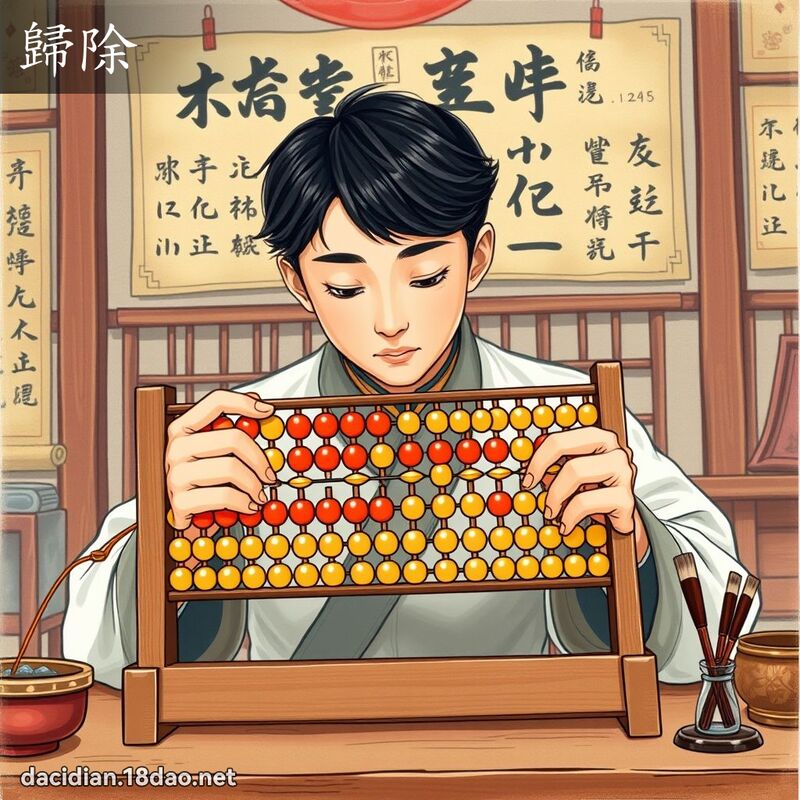 歸除 - 國語大辭典配圖