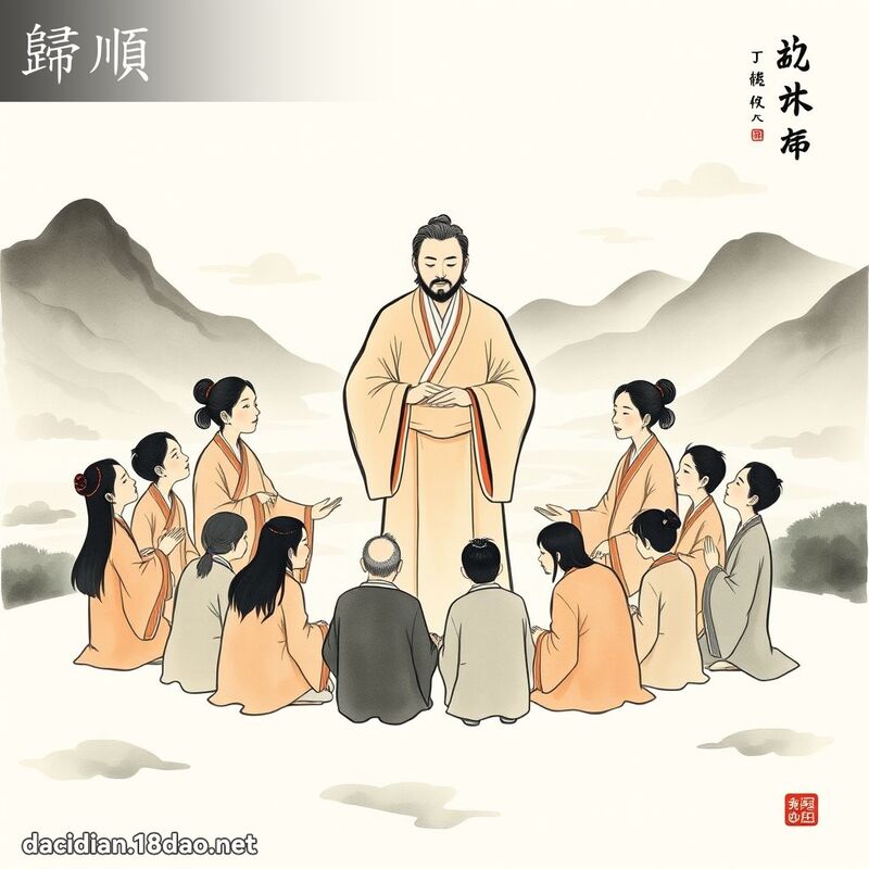 歸順 - 國語大辭典配圖
