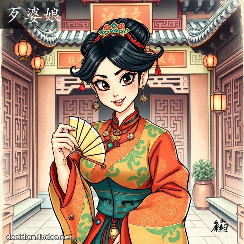 歹婆娘 - 國語大辭典配圖