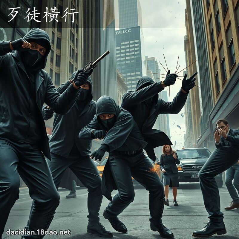 歹徒橫行 - 國語大辭典配圖