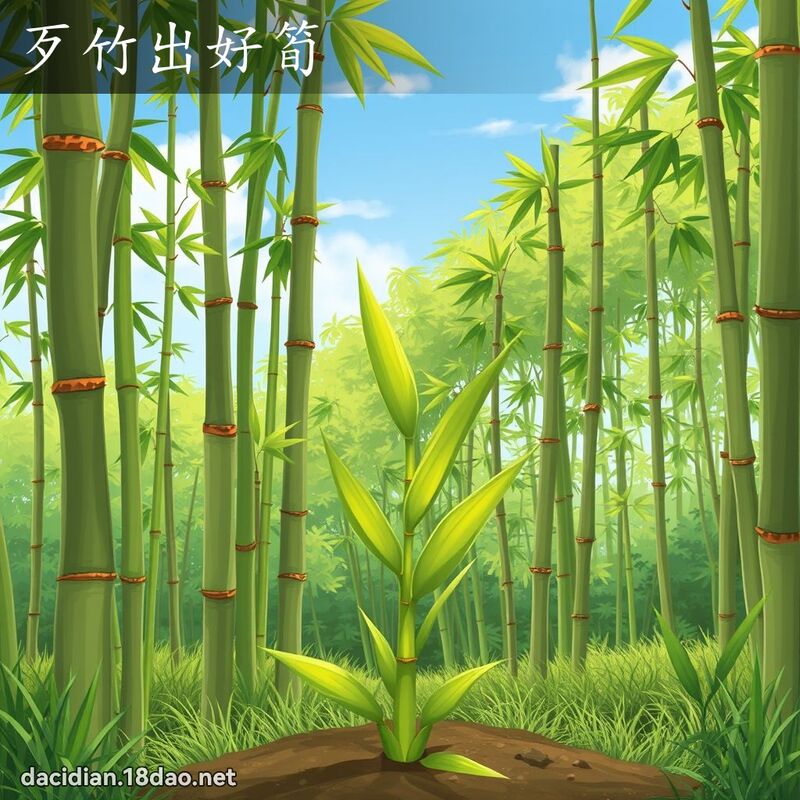 歹竹出好筍 - 國語大辭典配圖