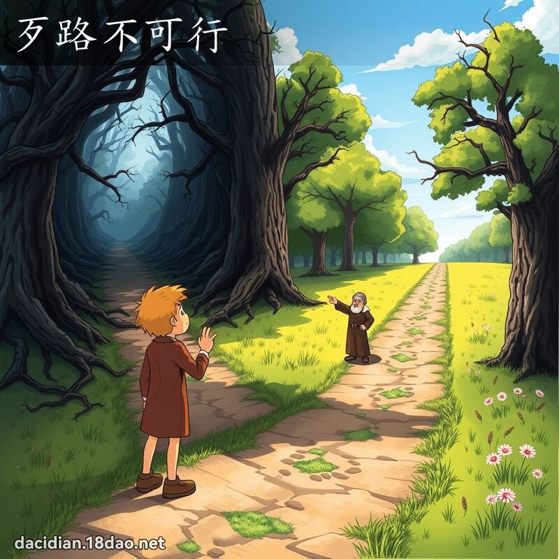 歹路不可行 - 國語大辭典配圖