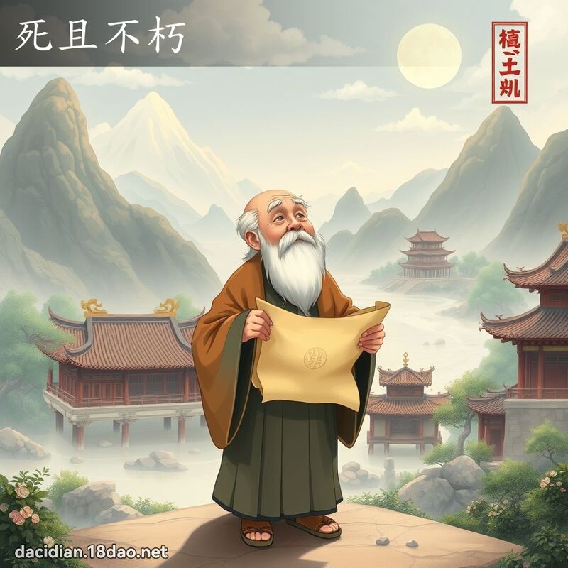 死且不朽 - 國語大辭典配圖