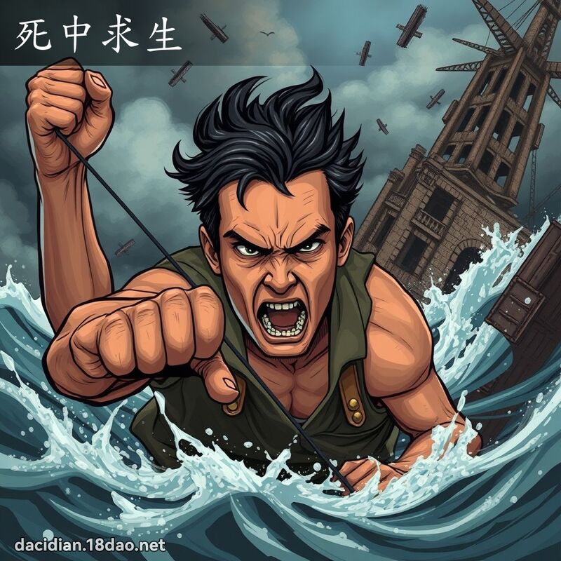 死中求生 - 国语大辞典配图