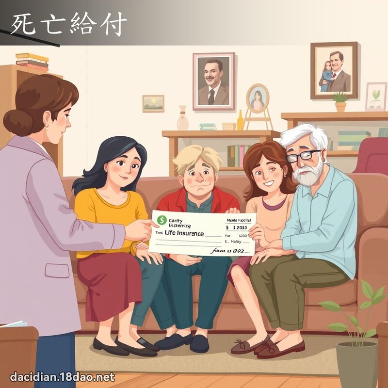 死亡給付 - 國語大辭典配圖